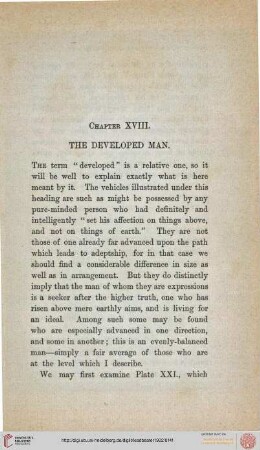 XVIII. The developed man