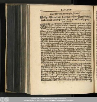 Das vier und zwantzigste Capitel. Welcher Gestalt ein Liebhaber der Gottseligkeit/ im Lob und Preis Gottes/ auch in der Dancksagung/ sich üben soll.