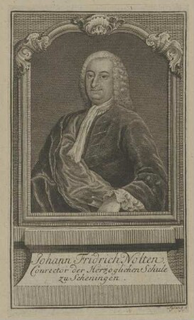 Bildnis des Johann Fridrich Nolten