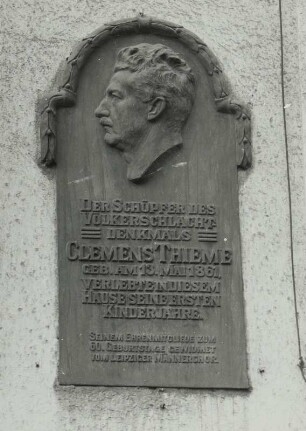 Gedenktafel für Clemens Thieme
