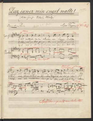 Daz iuwer min engel walte; V, pf; RWV 76,2; op. 76,2