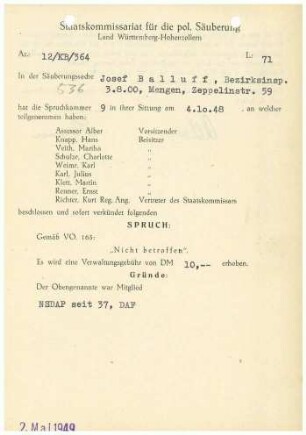 Balluff, Josef