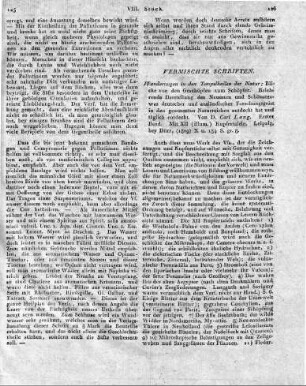 Wanderungen in den Tempelhallen der Natur; Blicke von den Geschöpfen zum Schöpfer. Belehrende Darstellung des Neuesten und Schönsten, was deutscher und ausländischer Forschungsgeist in den gesammten Naturreichen entdeckt hat und täglich entdeckt. Von D. Carl Lang. Erster Band. Mit XII (illum.) Kupfertafeln. Leipzig, bey Dürr, (1809) X u. 154. S. gr. 8.