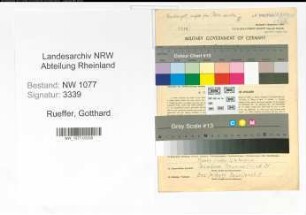 Entnazifizierung Gotthard Rueffer , geb. 08.10.1920 (Polizist)