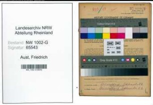 Entnazifizierung Friedrich Aust, geb. 31.03.1908 (Klempner)