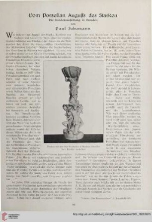3/4: Vom Porzellan Augusts des Starken : die Sonderausstellung in Dresden