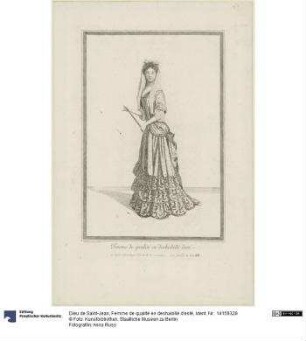 Femme de qualité en deshabillé d'esté