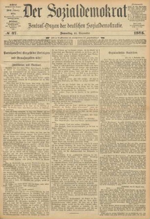 No 37. Donnerstag, 10. September 1885.