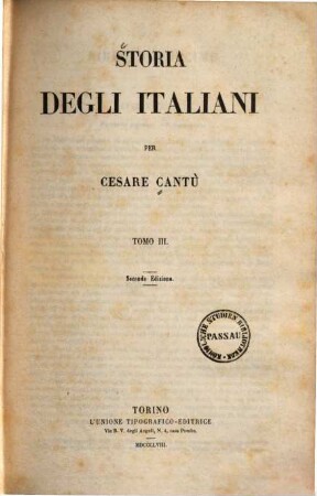 Storia degli Italiani, 3