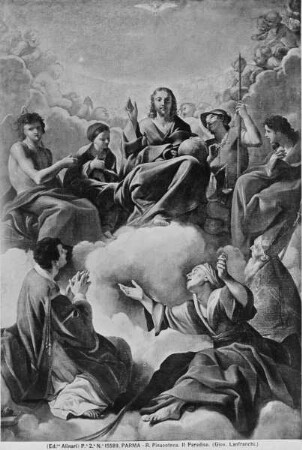 Der Salvator umgeben von Heiligen