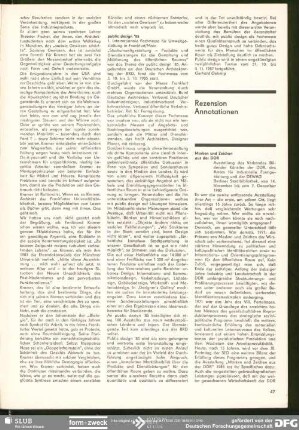 public design ’85 : Berichte