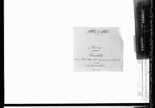 Nizza: Berichte des Ministers der auswärtigen Angelegenheiten und von Gesandten (1862)