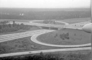 Frankfurter Autobahnkreuz, Ausschnitt von Südosten