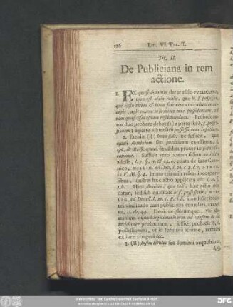 Tit. II. De Publiciana in rem actione.