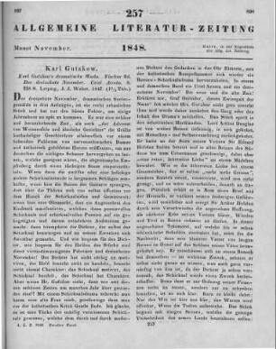 Gutzkow, K.: Karl Gutzkow's Dramatische Werke. Bd. 5, Abt. 1-2. Der dreizehnte November. Uriel Acosta. Leipzig: Weber 1847