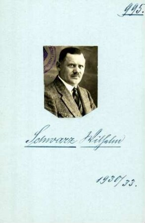 Schwarz, Wilhelm, Zentrum