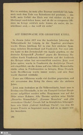 Auf Ehrenwache für Großfürst Kyrill