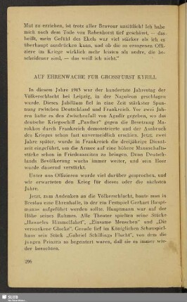 Auf Ehrenwache für Großfürst Kyrill