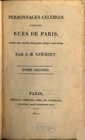 Personnages célèbres dans les rues de Paris, 2