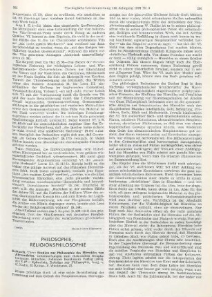205-207 [Rezension] Kobusch, Theo, Studien zur Philosophie des Hierokles von Alexandrien