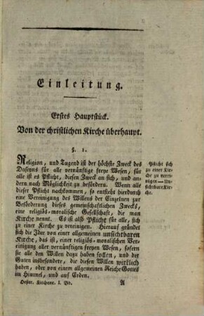 Handbuch des Oesterreichischen Kirchenrechts, 1. Das öffentliche Kirchenrecht