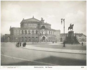 Oper, Dresden: Vorderansicht des Hof-Theaters