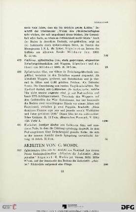 Arbeiten von G. Mohn (Nr. 482-485)