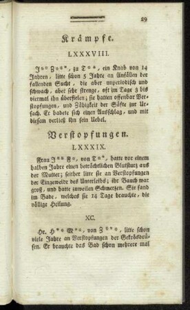 Verstopfungen