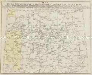 Grand Atlas D'Allemagne. Übersicht: Plan de la Nouvelle Carte Geographique Speciale D'Allemagne