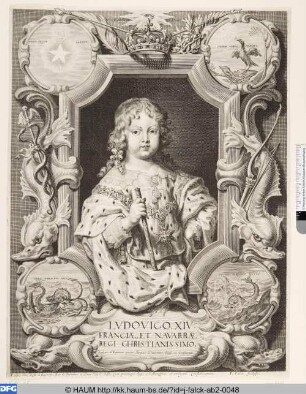 Ludwig XIV. als Kind, König von Frankreich und Navarra