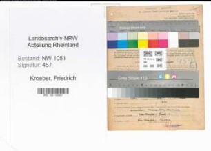 Entnazifizierung Friedrich Kroeber , geb. 27.12.1907 (Lehrer)