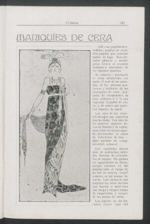 Manquíes de cera : [Dibujo de M. Díaz]