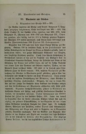 III. Macedonier und Griechen