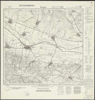 Messtischblatt 2599, neue Nr. 4531 : Heringen, 1938 Heringen : Heringen. - Hrsg. 1905, einz. Nachtr. 1934. - 1:25000. - [Berlin]: Reichsamt für Landesaufnahme, 1938. - 1 Kt.