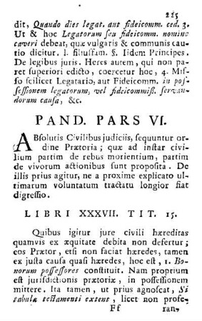 Pand. Pars VI.