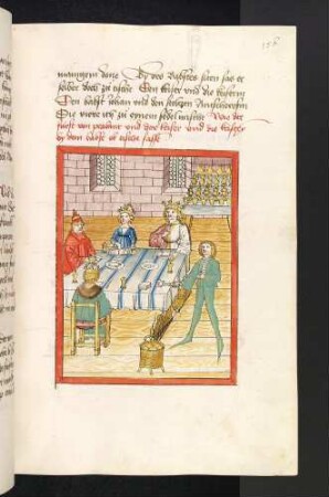 Gastmahl des Papstes für den Kaiser, die Kaiserin und Lohengrin