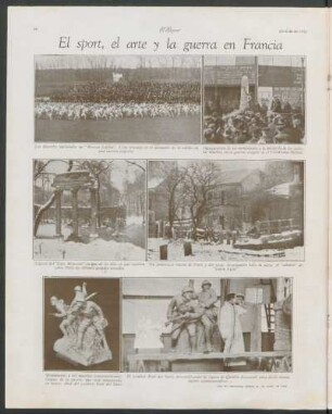 El sport, el arte y la guerra en Francia