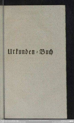 Urkunden-Buch
