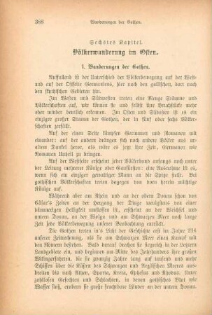Sechstes Kapitel. Völkerwanderung im Osten