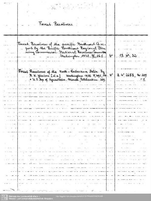 Forest Resources