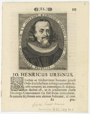 Bildnis des Jo. Henricus Ursinus
