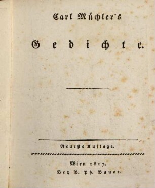 Gedichte