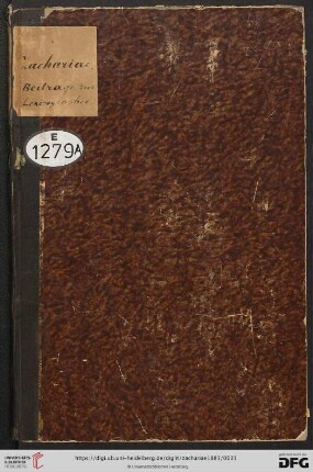 Beiträge zur indischen Lexicographie