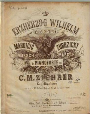 Erzherzog-Wilhelm-Marsch : für Pianoforte ; (op. 174)