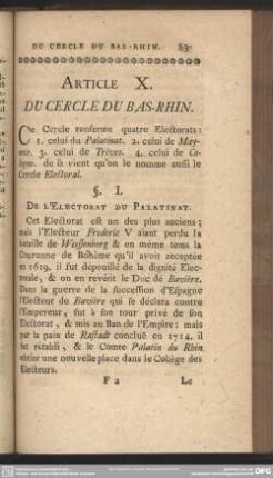 Article X. Du Cercle Du Bas-Rhin