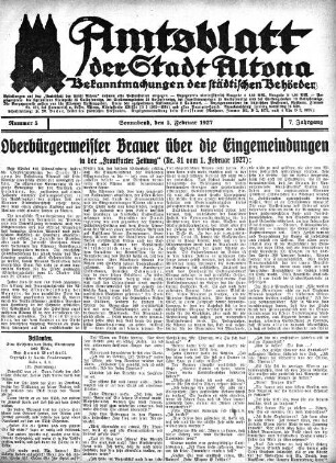 Oberbürgermeister Brauer über die Eingemeindungen