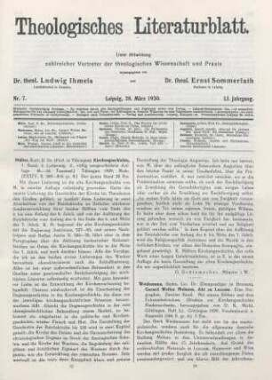 97-98 [Rezension] Müller, Karl Friedrich, Kirchengeschichte