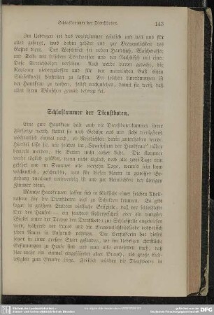 Schlafkammer der Dienstboten