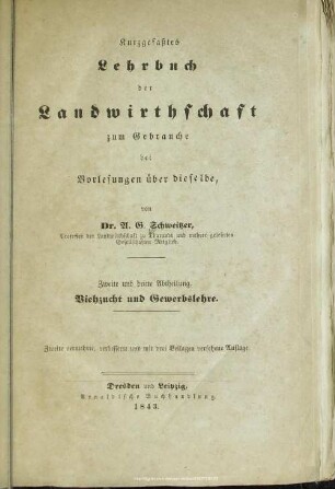 2-3: Viehzucht und Gewerbslehre