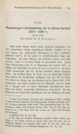 251-267 Braunsberger's Briefsammlung des seligen Petrus Canisius (1521-1597)